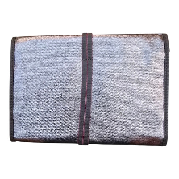 Stella & Dot Bring Your Bling Metallic Pewter Travel Jewelry Storage Case - Picture 3 of 6